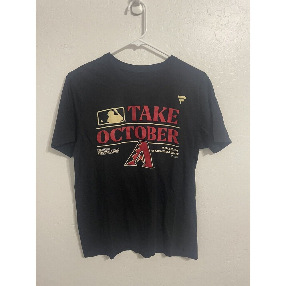 AZ Diamondbacks World Series Medium Women’s “Take October” T-Shirt Black (F)